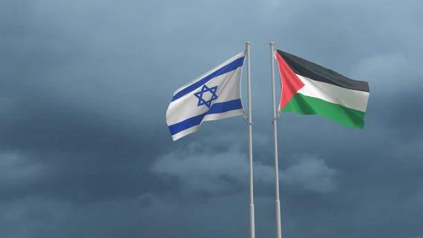 Israel and Palestine flags